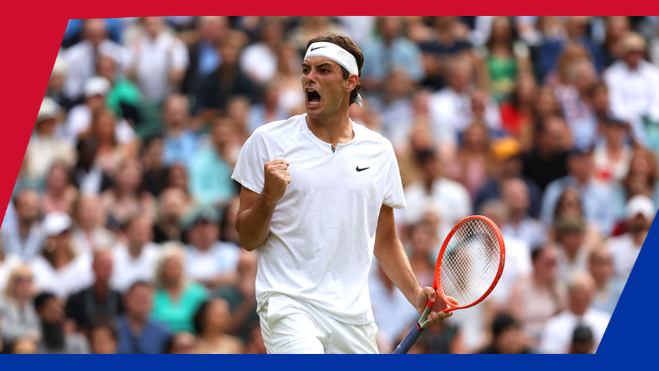Wimbledon / Kort 1 / Taylor Fritz - Dusan Lajovic / Lois Boisson - Elena Rybakina / Stan Wawrinka - Matteo Berrettini