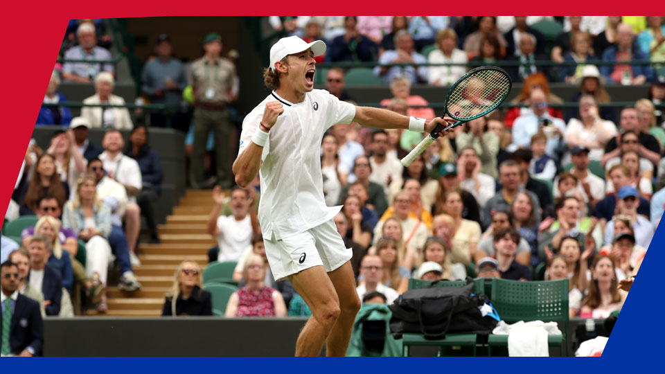 Wimbledon / Kort 1 / Alex de Minaur - Flavio Cobolli / Madison Keys - Linda Noskova / Taylor Fritz - Alexander Bublik
